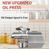Home Use Electric Stainless Steel Oil Press Machine Small Vegetable Olive Oil Presser Machine Peanut Oil Press Machine 2