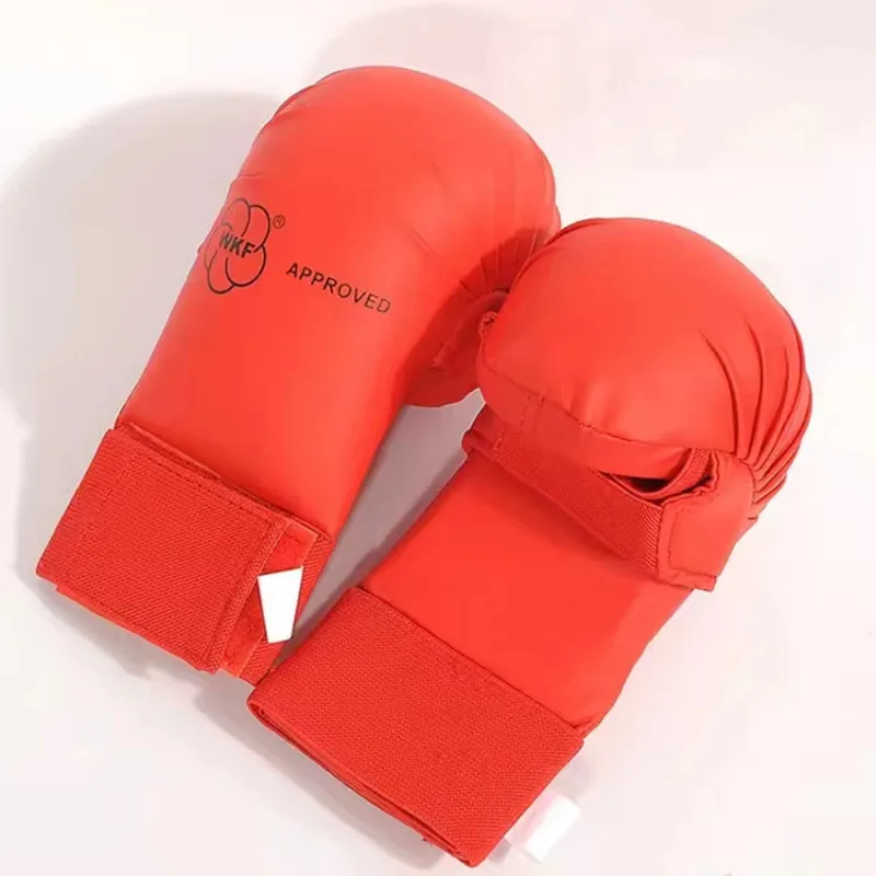 1pair Karate Glove PU Multi-Layer Composite Liner Sanda MMA Fighting Training Hand Protection Sports Gear