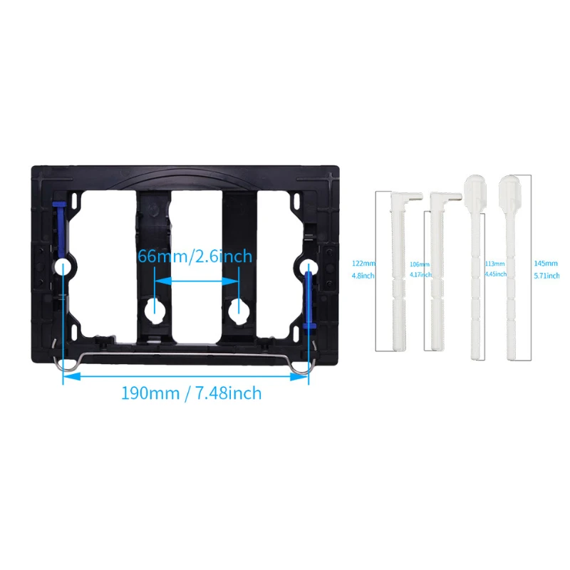 New Matte Silvery Dual Flush Valve Actuator Plate Concealed Cistern Toilet Repair Parts Cisterna Wc Fit for Sigma 01 Push Button