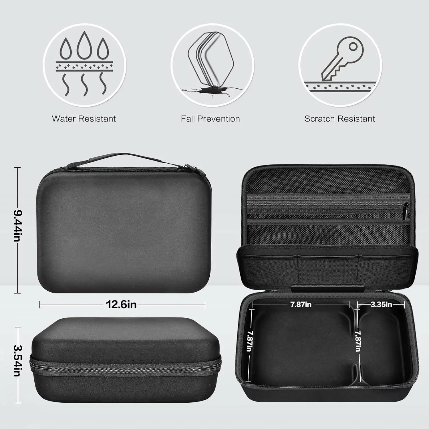 Desk Organizer Storage Organizer Case Compatible with Apple Mac Mini M2/ Mac Mini M1 & Previous Model Desktop Computer Electronics Organizer