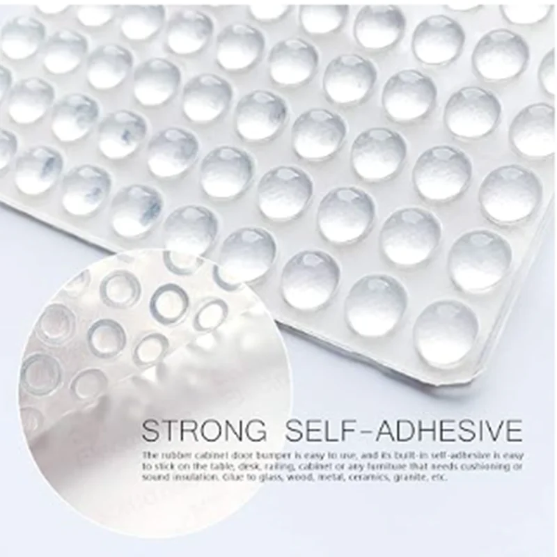 3M Self Adhesive Round/Flat Silicone Rubber Bumpers Anti Slip Shock Absorber Feet Pads Damper silicone rubber bumpers