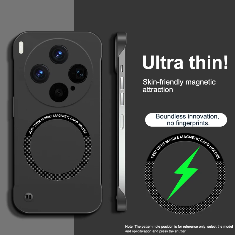 Sleek Magnetic Wireless Charging Luxury Phone Case