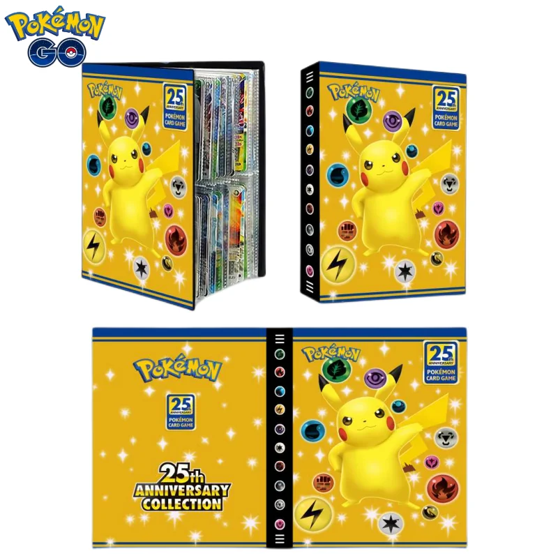 new-2023-pokemon-25th-anniversary-celebration-card-album-book-game-card
