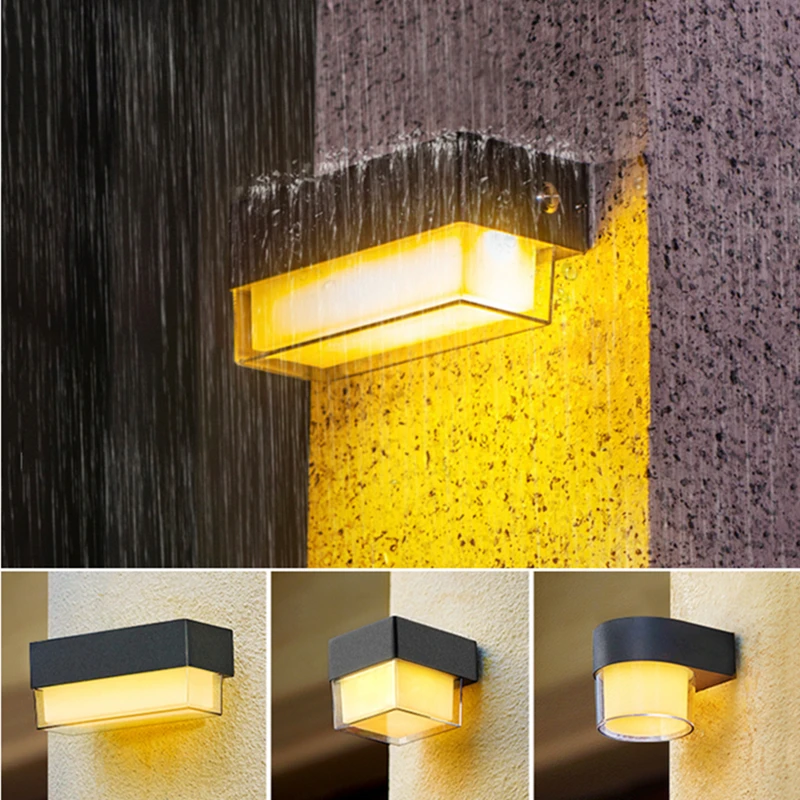 Outdoor LED Garden Wall Lamp Waterproof Up Down Street Sconce Porch Courtyard Patio Home
