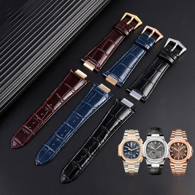 Stainless Steel Buckle Available Patek Philippe Leather Rubber Watch Strap  High-end Watch Buckle Factory Outlet - AliExpress