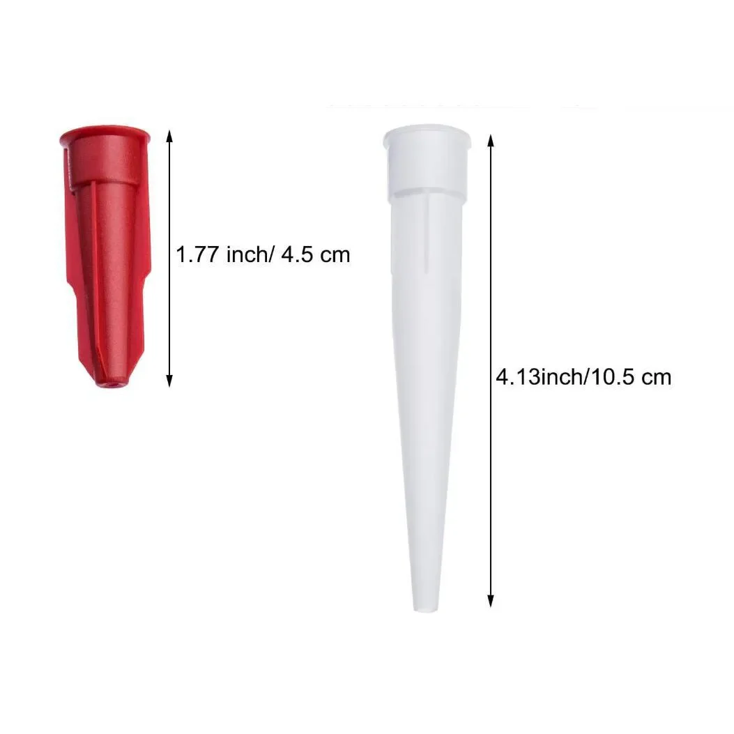10 PCS Universal Caulking Gun Nozzles Plastic Glass Glue Sealant Silicone Caulking Tips Mouth Home Construction Tool