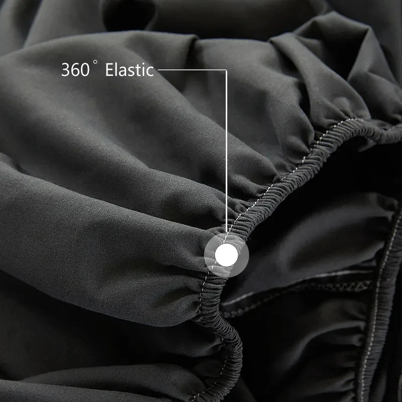 100% Cotton Fitted Bed Sheet with Elastic Band Solid Color Mattress Cover for Single Double King Queen Bed 140/150/160/180x200 3