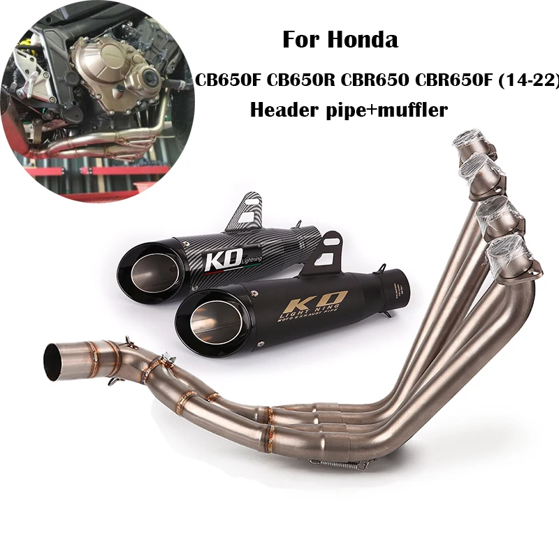 

Выхлопная система для мотоцикла Honda CB650F CB650R CBR650 CBR650F 2014-2022, 51 мм, из нержавеющей стали