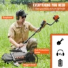 VEVOR Metal Detector for Adults & Kids 10Inch Waterproof Search Coil with LCD Display 7 Modes Adjustable 41''-52'' Aluminum Stem 6