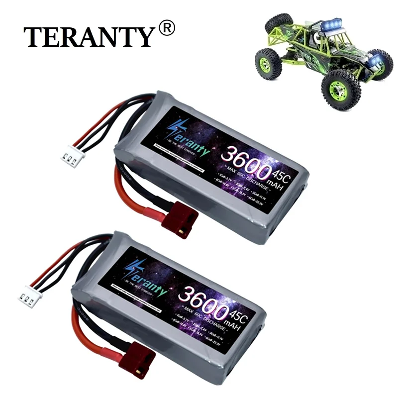 7.4V 3600mAh RC Lipo Battery Charger Sets For Wltoys 12428