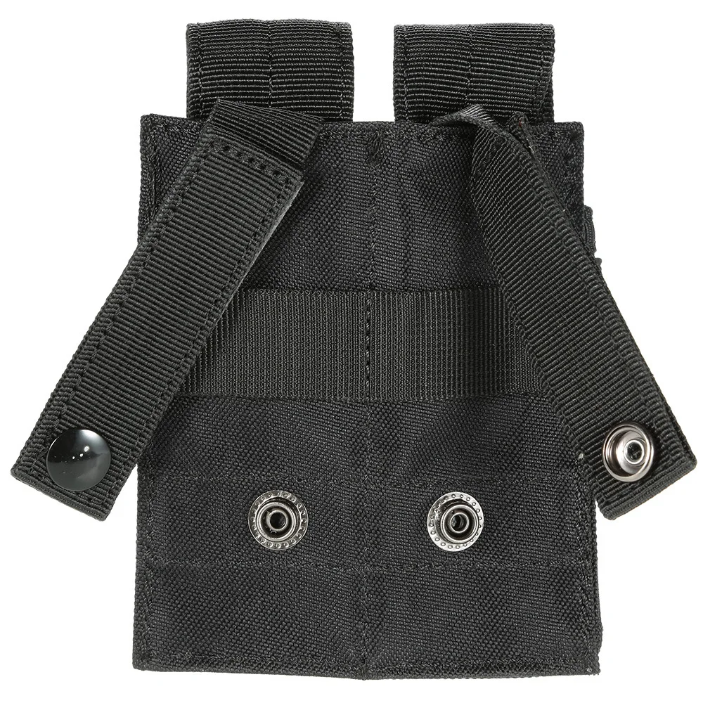 Description Picture 6 of itemMolle 9MM Double Magazine Pouch Pistol Mag Holster Flashlight Holder EDC Hiking Hunting Accessories Waist Bag Vest Pouches