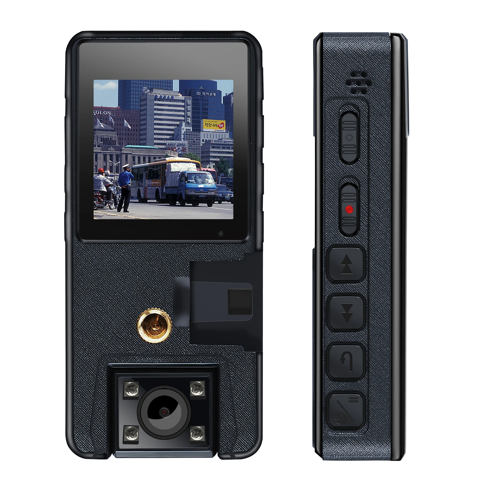 Vandlion A39 풀 1080P HD 미니 카메라, 2500mAh 캠코더 바디 착용 경찰 캠 소형 180 ° 회전 자전거 ...