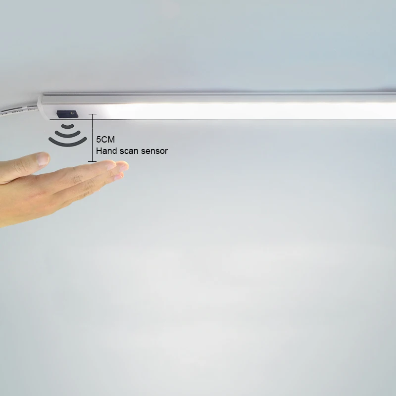 Sensor de Toque de Varredura Interruptor para Armário de Guarda-roupa Luz do Armário Dc12v com Pir Ultra-fino Detector Infravermelho Movimento Mão Cozinha Led 4 Online shopping