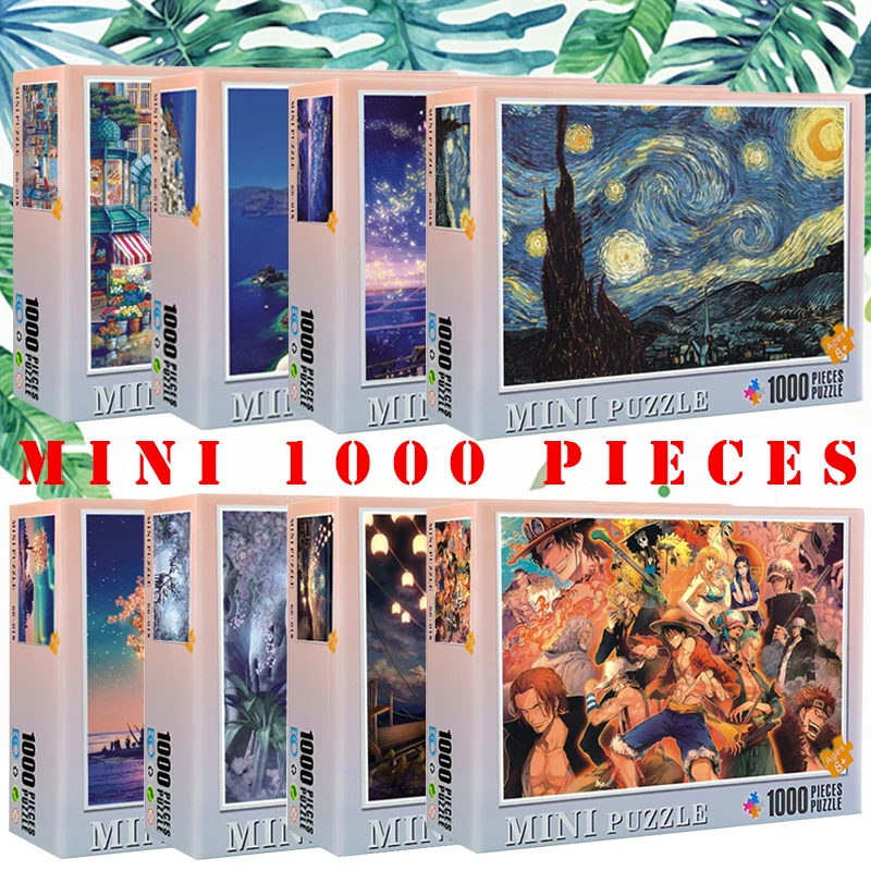 38*26cm Mini Puzzle 1000 Pieces Puzzles Adults Paper Mini Hell Jigsaw DIY Puzzle Toys Creative Birthday Gift Can Be Customized