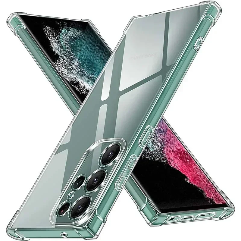 Per Samsung Galaxy S24 S23 S22 Ultra S21 S20 Fe S10 S9 S8 Plus Custodia Trasparente Per Samsung Galaxy S24 Ultra