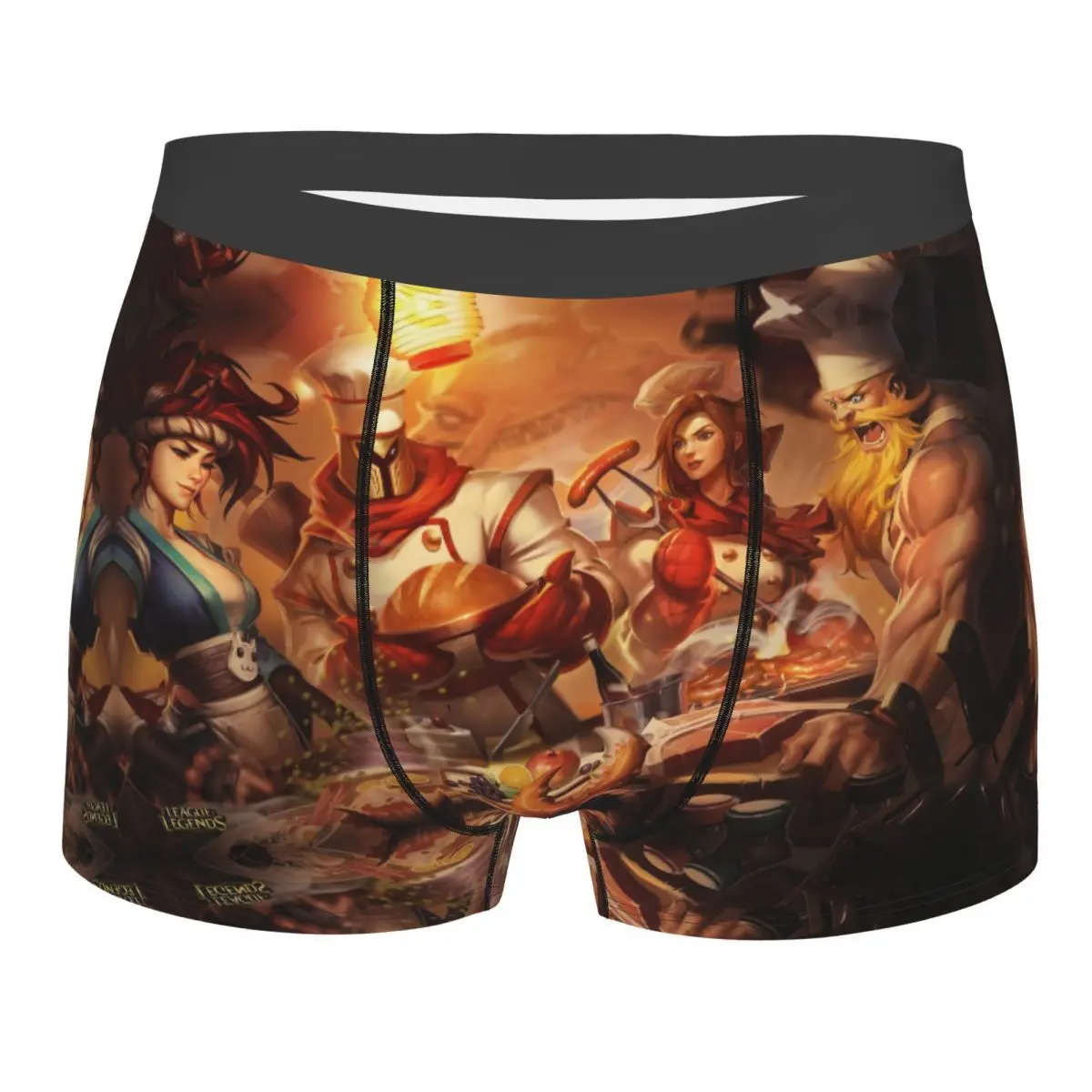 

LOL League of Legends Game Akali Leona Pantheon Underpants Breathbale Panties Male Underwear Ventilate Shorts Boxer Briefs
