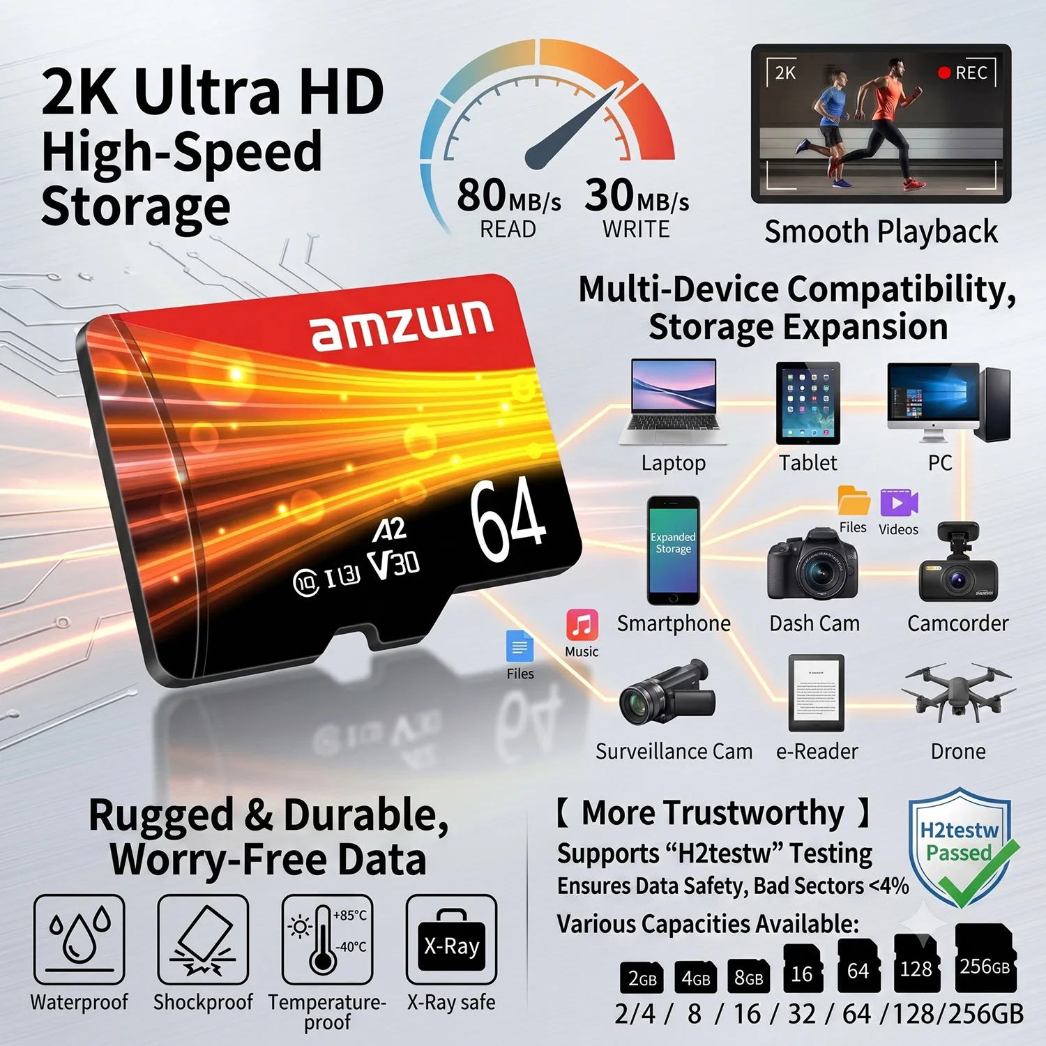 클래스 10 마이크로 SD 카드 TF 카드 32GB 64GB 128GB 256GB 고속 메모리 카드 빠른 읽기 및 쓰기