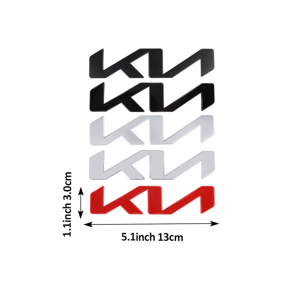 1 stücke 3D 13 cm 15 cm 17,1 cm 21,1 cm für KIA K5 Auto Brief Vorne Kopf Haube motorhaube Emblem Hinten Schwanz Stoßstange Stamm Aufkleber Abzeichen Styling – Detail 4