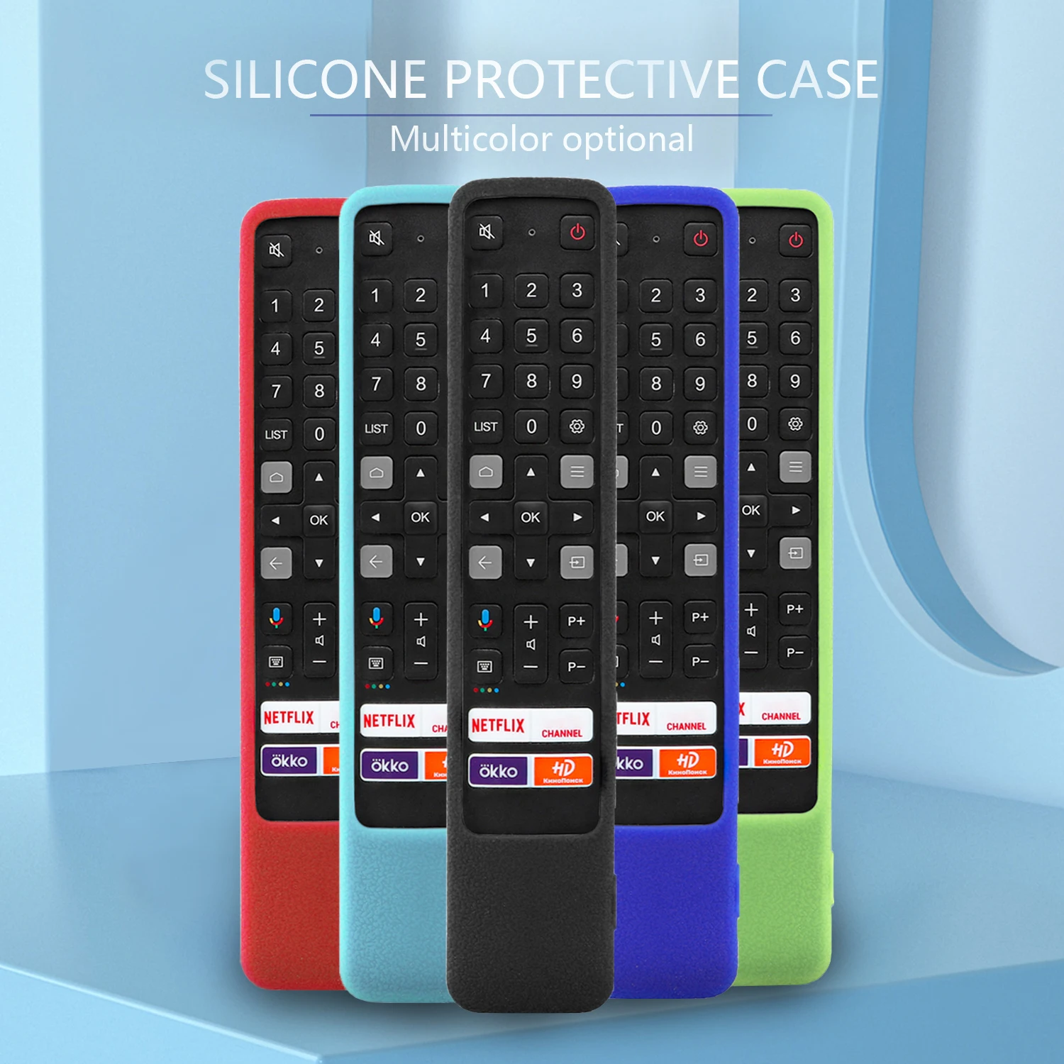 Custodia In Silicone Antiscivolo Per Telecomando Vocale – Protezione Antiurto E Leggera Con Cordino – Adatta Per Samsung BN59-01432A E BN59-01480L (Rosso)
