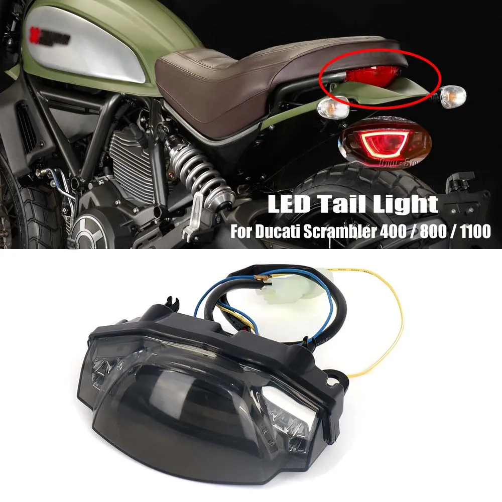 

New Motorcycle Accessories Integration LED Tail Light Turn Signal Lamp Assembly For DUCATI SCRAMBLER 400 Scrambler 800 1100