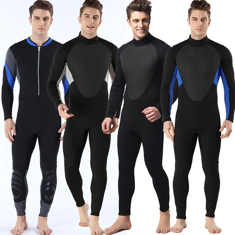 

3mm One-piece Neoprene Wetsuit Men Scuba Diving Thermal Winter Warm Wetsuits Swimming Surfing Kayaking Equipment Diving sui