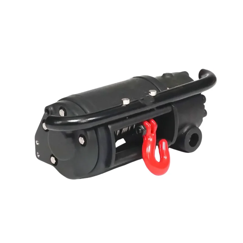 Electric Winch for 1/14 Tamiya RC Truck SCANIA Benz MAN VOLVO Trailer Tractor 1/10 Agricultural Vehicles UM406 Cars DIY Parts 4