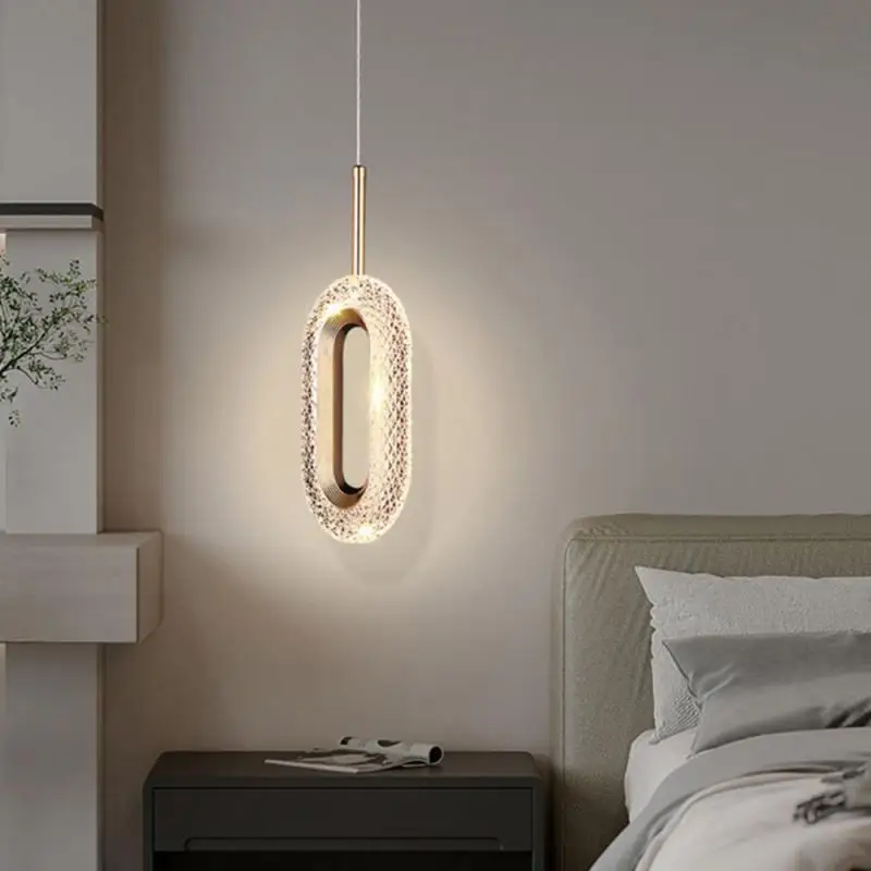 

Light Luxury Creative Pendant Lamp Bedroom Bedside Nordic Small Endant Lamp Restaurant Bar Study Long Line Lamp bar Chande