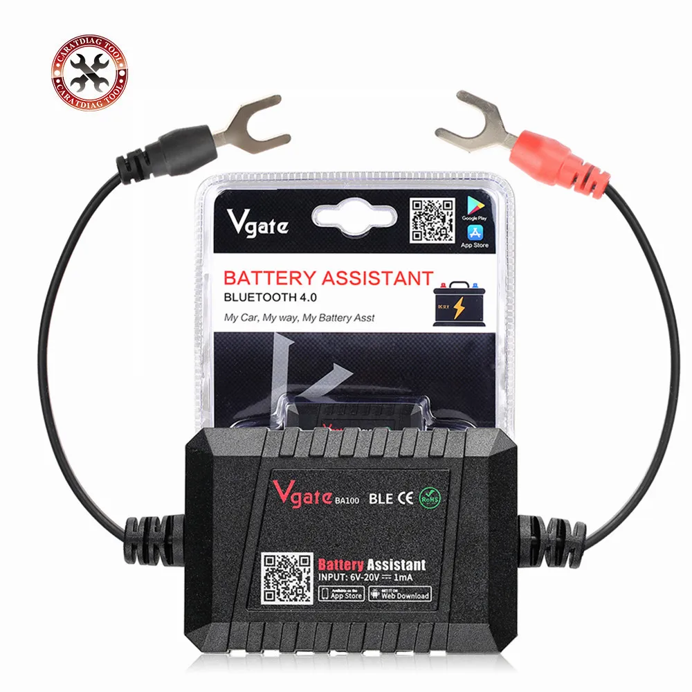 OriginalVgateBA100CarBatteryTester12VMonitorBluetooth40Car