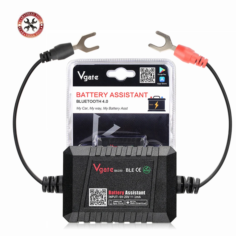Original Vgate BA100 Car Battery Tester 12V Monitor Bluetooth 4.0 Car