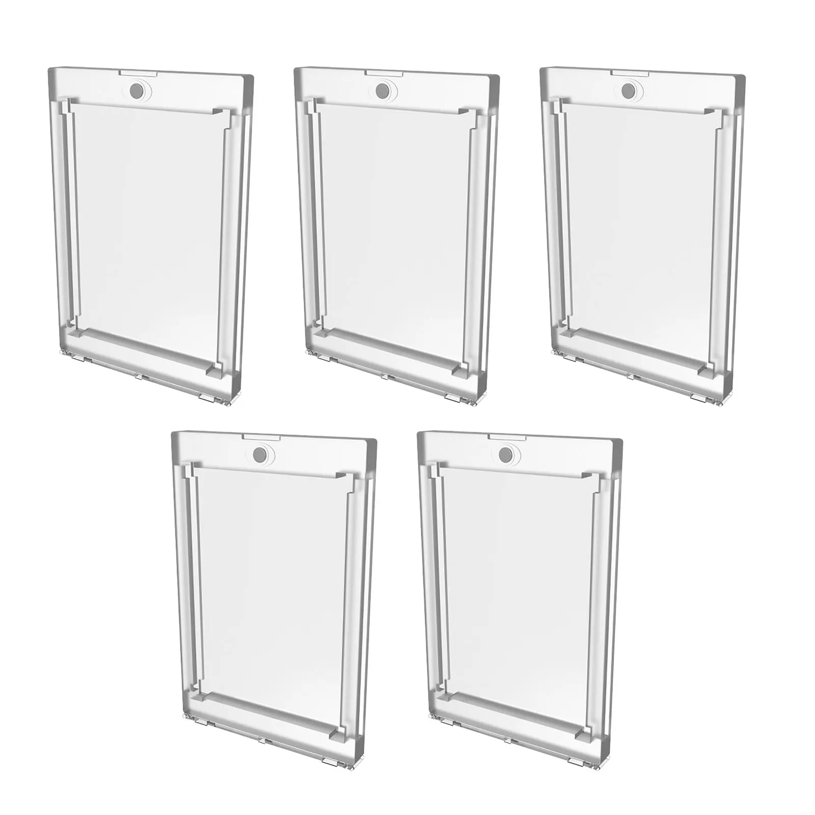 

5pcs Protection UV Proof Game Sports Star Collection Home Rectangle Transparent PS Trading Card Holder Durable Display Case