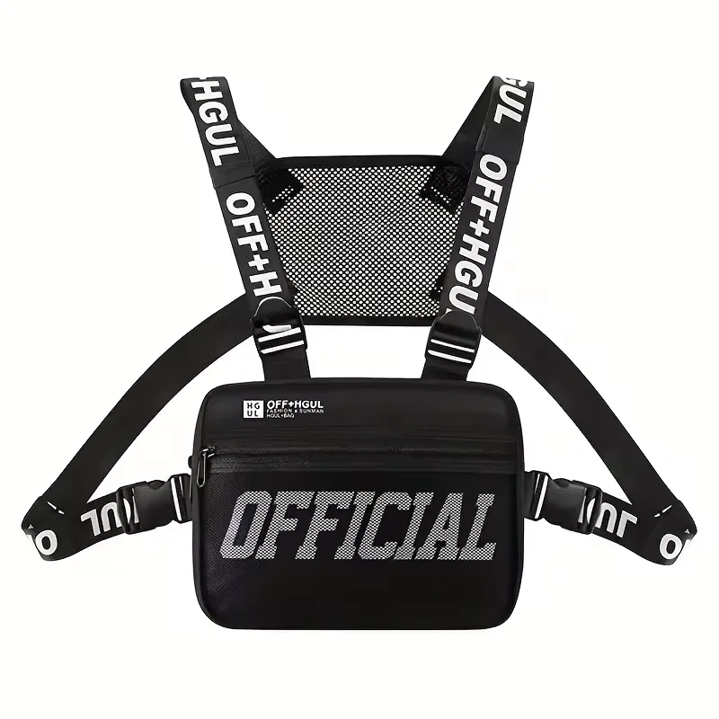 Urban Streetwear Tactical Chest Rig Bag - Adjustable Unisex Vest Fanny Pack
