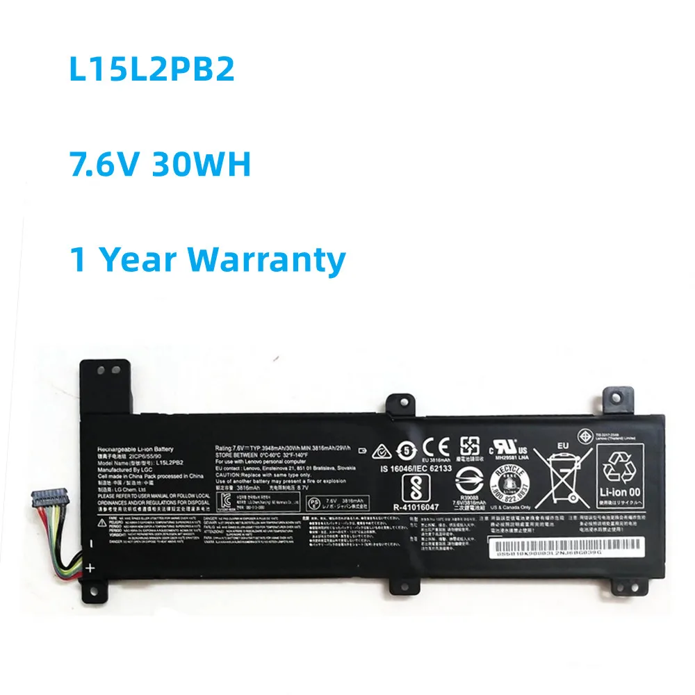 

New L15L2PB2 7.6V 30WH Battery For LENOVO IdeaPad 310-14ISK 310-14IKB L15L2PB3 L15M2PB2 L15C2PB2
