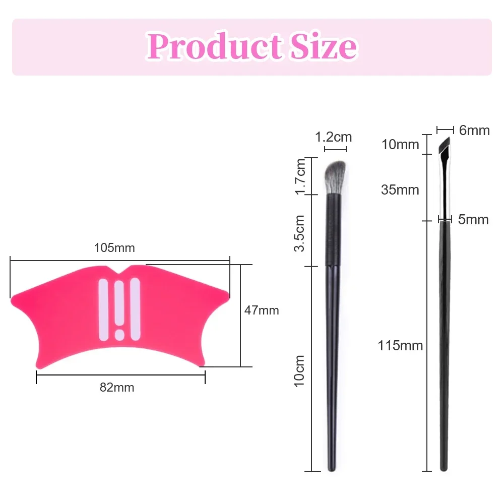 Makeup Tools Eye Makeup Tools Silicone Nose Shadow Tool Nose Contour Tool Multifunctional Eyeliner Assist Eyelash Extension Pads Makeup Helper