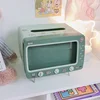 Cute Plastic Tissue Box Home Multifunctional Kawaii Desktop TV Tissue Box Case Simple Creative Storage Napkin Holder Paper Tray 6
