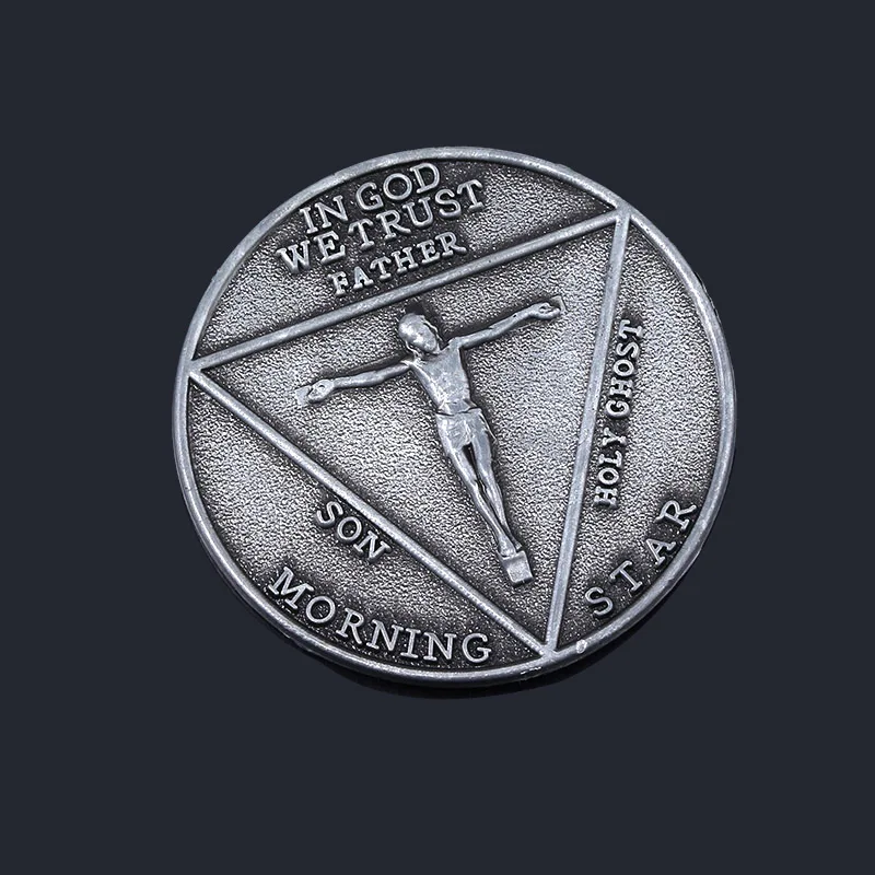 TV Show Lucifer Morningstar Satanic Halloween Cosplay Prop Coin Commemorative Retro Metal Coin Badge Jewelry Accessories