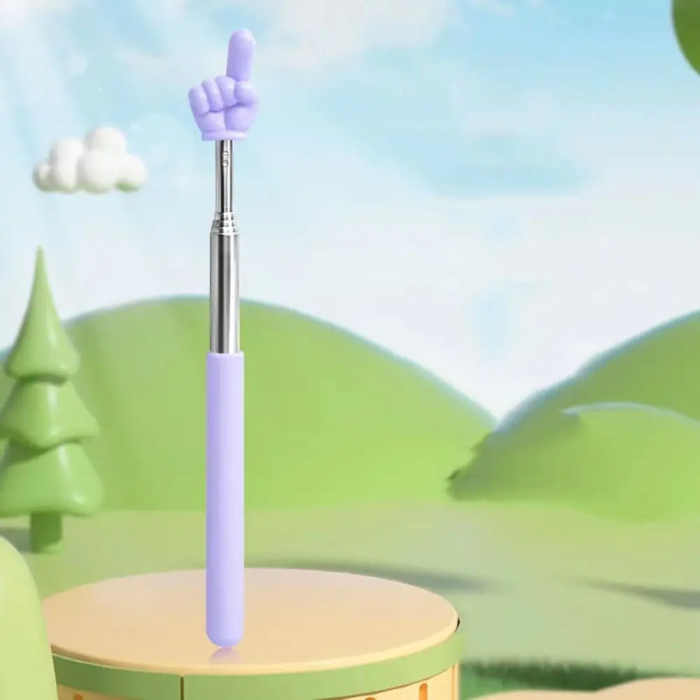 Adjustable Portable Telescopic Pointer Stick with Finger Design