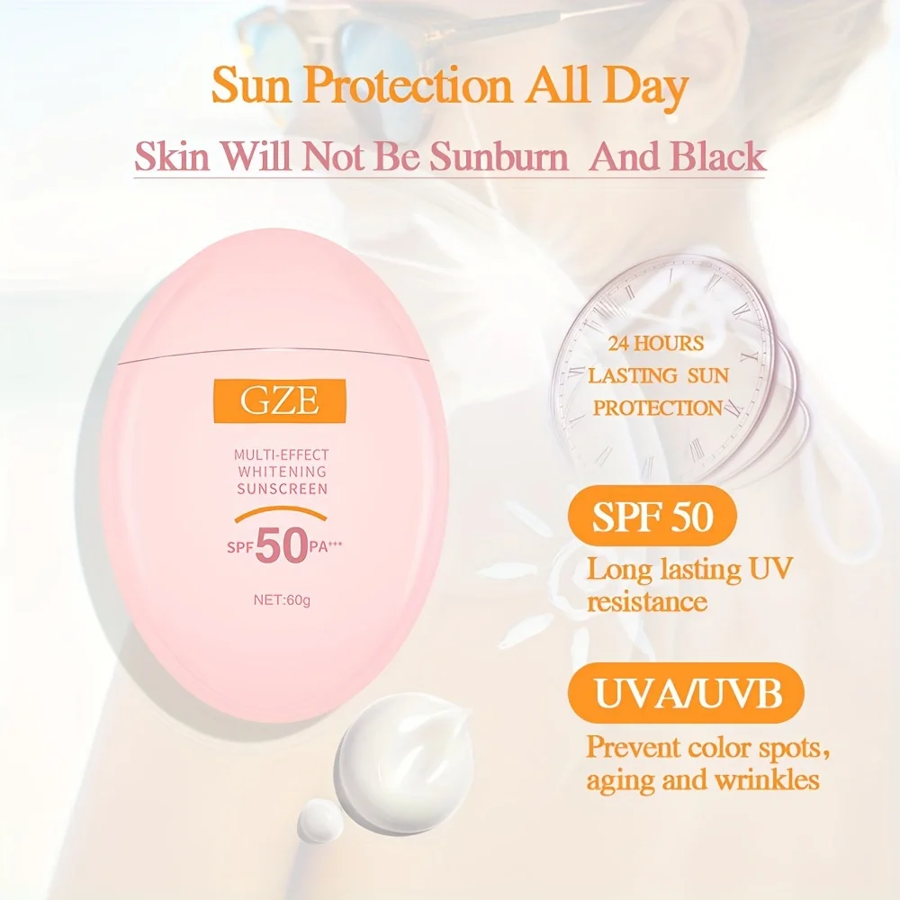GZE MINERAL SUNSCREEN LOTION: SPF50 Broad Spectrum UVA UVB, Face Neck Protection, Sunburn Cream Zinc Oxide Sensitive Skin PA+++ 4
