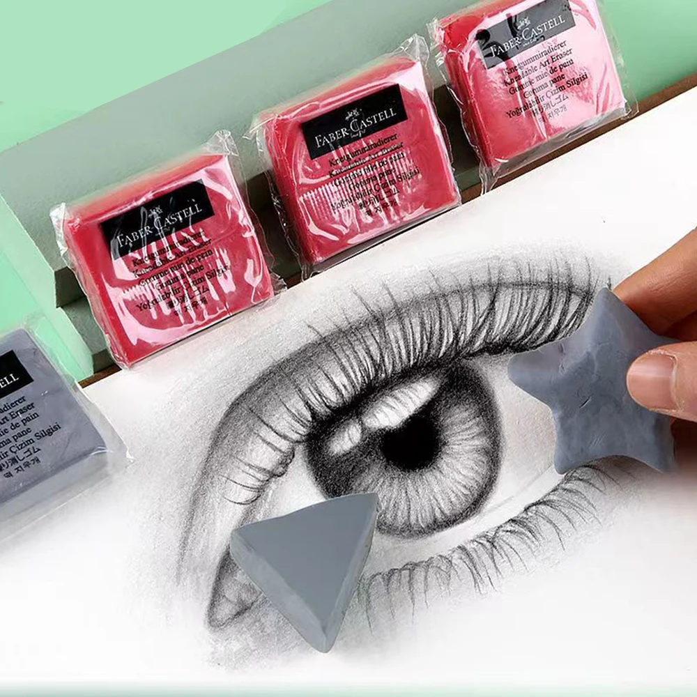 Solid Color Plasticity Rubber Eraser Soft Sketch Wipe Highlight Kneaded School Art Painting Supplies