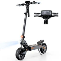Trottinette électrique pliable pour adultes W10, moteur 1200W, vitesse maximale 50KM/H, 48V15AH, autonomie 60KM, amortisseurs avant et arrière, éclairage LED 4