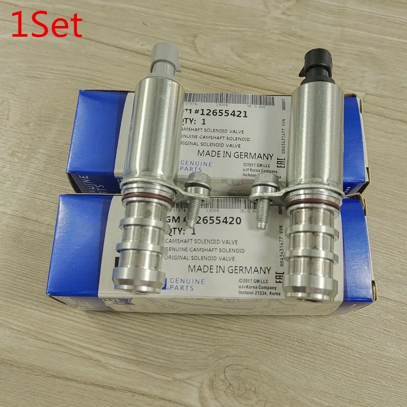 1Set2PCSIntakeExhaustCamshaftActuatorSolenoidsSolenoidValveOEM1265542012655421For