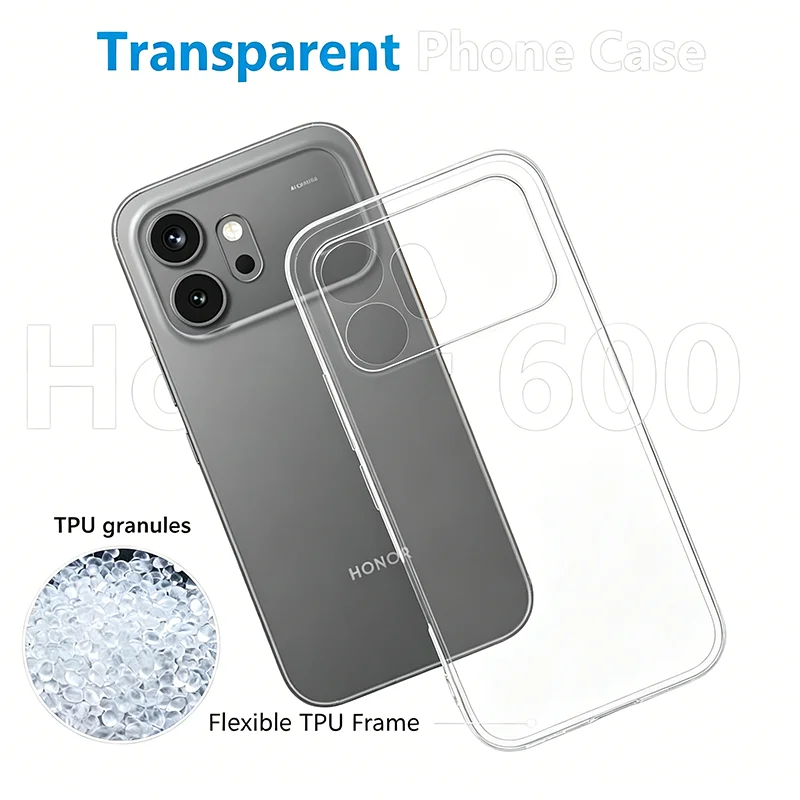Ultra Thin Transparent Shockproof Silicone Case - Clear TPU Soft Shell Back Cover