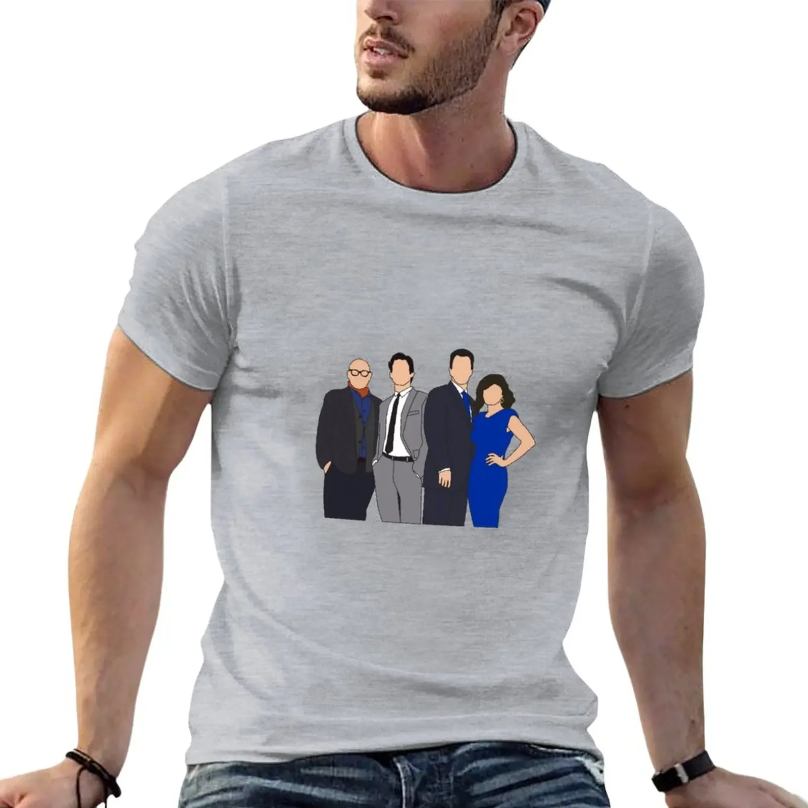 

White Collar T-Shirt hippie clothes quick-drying mens white t shirts