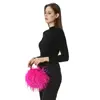 Fluffy Handbag for Women Real Natural Ostrich Feather Mini Bag Furry Romantic Party Concern Dinner Wedding Bride Fashion 4