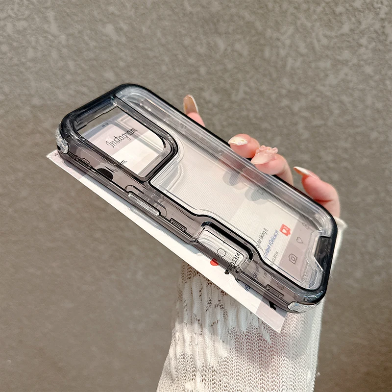 ตัวเลือกสินค้า เคสกันกระแทก 3 ชั้น ใส สำหรับ iPhone