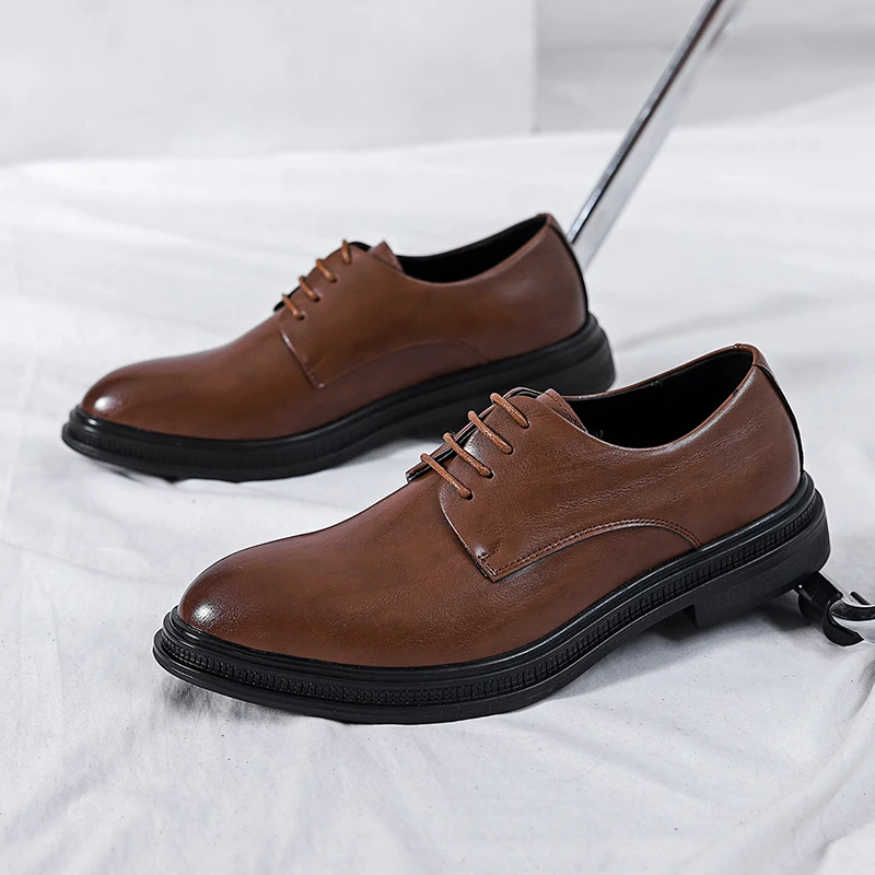 Italian Dress Shoes Men Wedding Party Shoes High Quality Casual Loafer Male Designer Flat Zapatos Hombre Plus Size 47