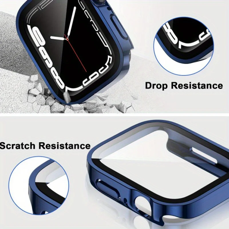 Enhanced Waterproof Apple Watch Bumper & Screen Protector (2-Pack)
