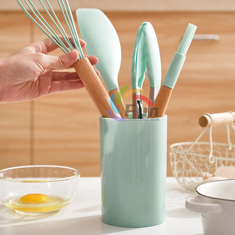 Set/5Pcs, Silicone Cooking Utensils Set, Non-Stick Kitchen Utensil