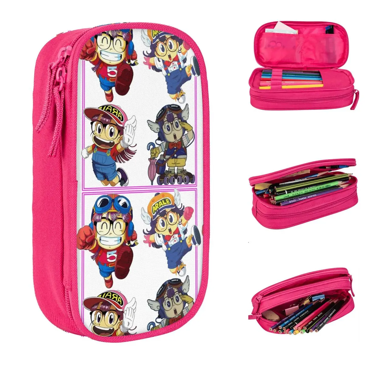 

Classic Arale Norimaki Dr. Slump Pencil Cases Pencilcases Pen Box for Student Large Storage Bags Students School Gift Stationery