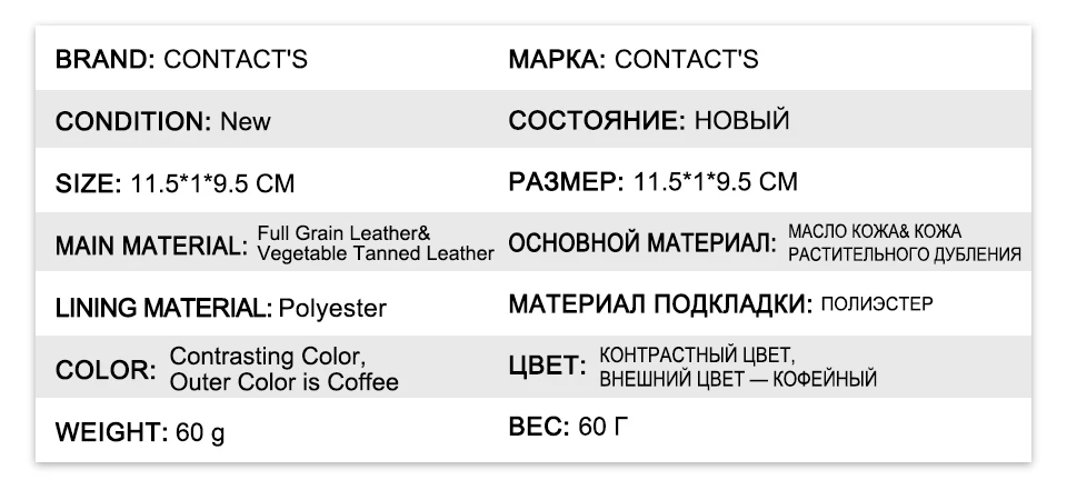 CONTACT'S Mini-Geldbörsen aus echtem Leder für Herren, RFID-Kartenhalter, Geldscheinklammer, schlanke männliche Geldbörse, Name, gravierte Geldbörse, Herren-Geldbörsen – Detail 5