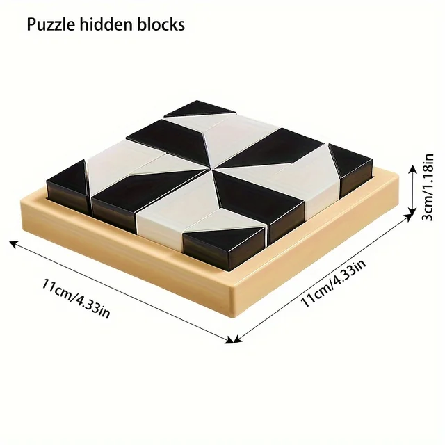 120 Level Hidden Block Puzzle: 3+ Years, ABS Material, Enhances Logic and Spatial Reasoning, Suitable for 3-8 Year Olds 4